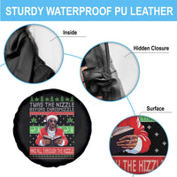 Funny Christmas Hip Hop Rap Gang Spare Tire Cover Twas The Nizzle Before Chrismizzle And All Through The Hizzle Weed - Wonder Print Shop
