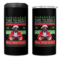 Funny Christmas Hip Hop Rap Gang 4 in 1 Can Cooler Tumbler Twas The Nizzle Before Chrismizzle And All Through The Hizzle Weed - Wonder Print Shop