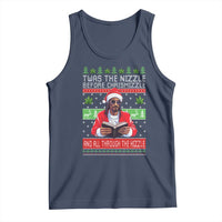 Funny Christmas Hip Hop Rap Gang Tank Top Twas The Nizzle Before Chrismizzle And All Through The Hizzle Weed - Wonder Print Shop