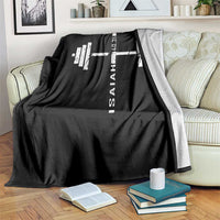 Christian Bible Gym Throw Blanket Jesus Weightlifter Workout Faith Isaiah 40 31 - Wonder Print Shop
