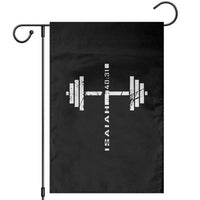 Christian Bible Gym Garden Flag Jesus Weightlifter Workout Faith Isaiah 40 31 - Wonder Print Shop