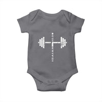 Christian Bible Gym Baby Onesie Jesus Weightlifter Workout Faith Isaiah 40 31 - Wonder Print Shop