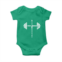 Christian Bible Gym Baby Onesie Jesus Weightlifter Workout Faith Isaiah 40 31 - Wonder Print Shop