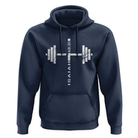 Christian Bible Gym Hoodie Jesus Weightlifter Workout Faith Isaiah 40 31 - Wonder Print Shop