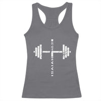 Christian Bible Gym Racerback Tank Top Jesus Weightlifter Workout Faith Isaiah 40 31 - Wonder Print Shop