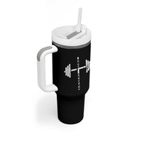 Christian Bible Gym Tumbler With Handle Jesus Weightlifter Workout Faith Isaiah 40 31 - Wonder Print Shop