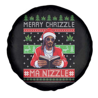 Funny Christmas Hip Hop Rap Gang Spare Tire Cover Merry Chrizzle Ma Nizzle Xmas Weed - Wonder Print Shop