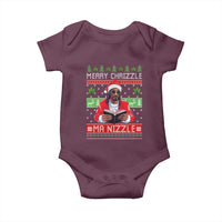 Funny Christmas Hip Hop Rap Gang Baby Onesie Merry Chrizzle Ma Nizzle Xmas Weed - Wonder Print Shop