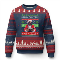Funny Xmas Hip Hop Rap Gang Ugly Christmas Sweater Merry Chrizzle Ma Nizzle Xmas Weed - Wonder Print Shop