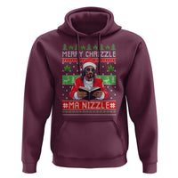 Funny Christmas Hip Hop Rap Gang Hoodie Merry Chrizzle Ma Nizzle Xmas Weed - Wonder Print Shop