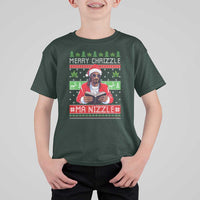 Funny Christmas Hip Hop Rap Gang T Shirt For Kid Merry Chrizzle Ma Nizzle Xmas Weed - Wonder Print Shop