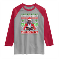 Funny Christmas Hip Hop Rap Gang Raglan Shirt Merry Chrizzle Ma Nizzle Xmas Weed - Wonder Print Shop