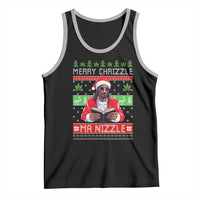 Funny Christmas Hip Hop Rap Gang Tank Top Merry Chrizzle Ma Nizzle Xmas Weed - Wonder Print Shop