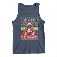 Funny Christmas Hip Hop Rap Gang Tank Top Merry Chrizzle Ma Nizzle Xmas Weed - Wonder Print Shop