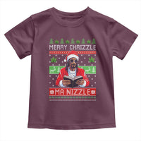 Funny Christmas Hip Hop Rap Gang Toddler T Shirt Merry Chrizzle Ma Nizzle Xmas Weed - Wonder Print Shop