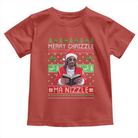 Funny Christmas Hip Hop Rap Gang Toddler T Shirt Merry Chrizzle Ma Nizzle Xmas Weed - Wonder Print Shop