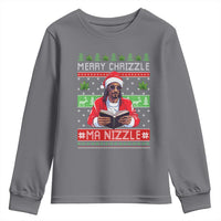 Funny Christmas Hip Hop Rap Gang Youth Sweatshirt Merry Chrizzle Ma Nizzle Xmas Weed - Wonder Print Shop