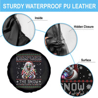 Funny Terrifier Christmas Santa Spare Tire Cover Slashing Through The Snow Xmas Horror Movie - Wonder Print Shop