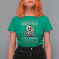 Funny Terrifier Christmas Santa T Shirt For Women Slashing Through The Snow Xmas Horror Movie - Wonder Print Shop
