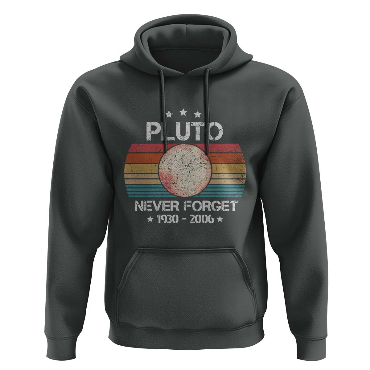 Funny Never Forget Pluto Hoodie 1930-2006 Retro Style Space Lover