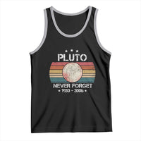 Funny Never Forget Pluto Tank Top 1930-2006 Retro Style Space Lover