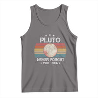 Funny Never Forget Pluto Tank Top 1930-2006 Retro Style Space Lover
