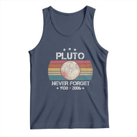 Funny Never Forget Pluto Tank Top 1930-2006 Retro Style Space Lover