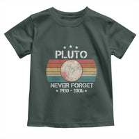 Funny Never Forget Pluto Toddler T Shirt 1930-2006 Retro Style Space Lover