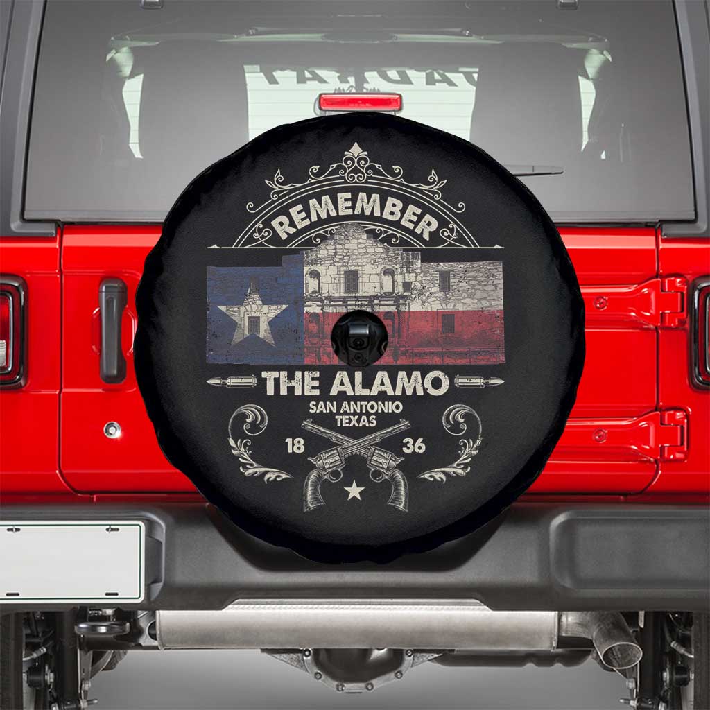 Texas Remember The Alamo San Antonio Pride Spare Tire Cover Texas History