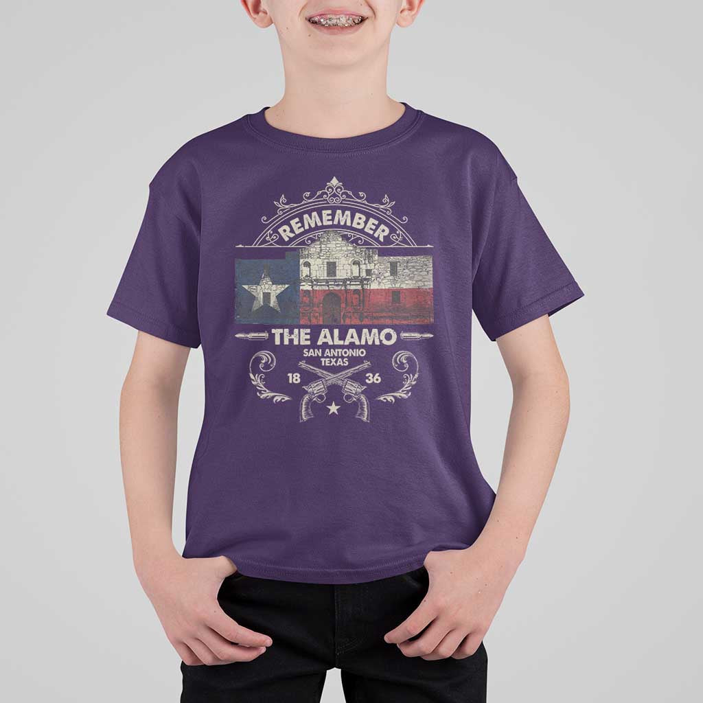 Texas Remember The Alamo San Antonio Pride T Shirt For Kid Texas History