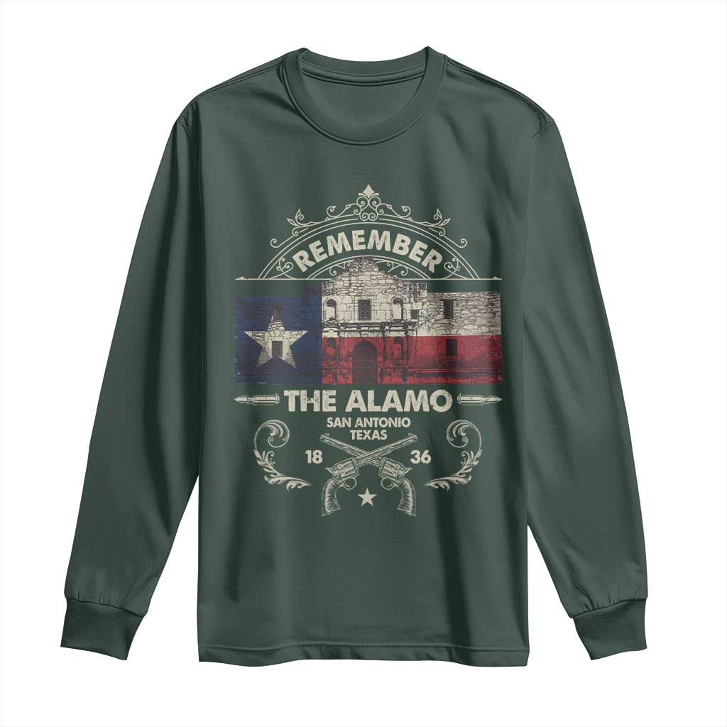 Texas Remember The Alamo San Antonio Pride Long Sleeve Shirt Texas History