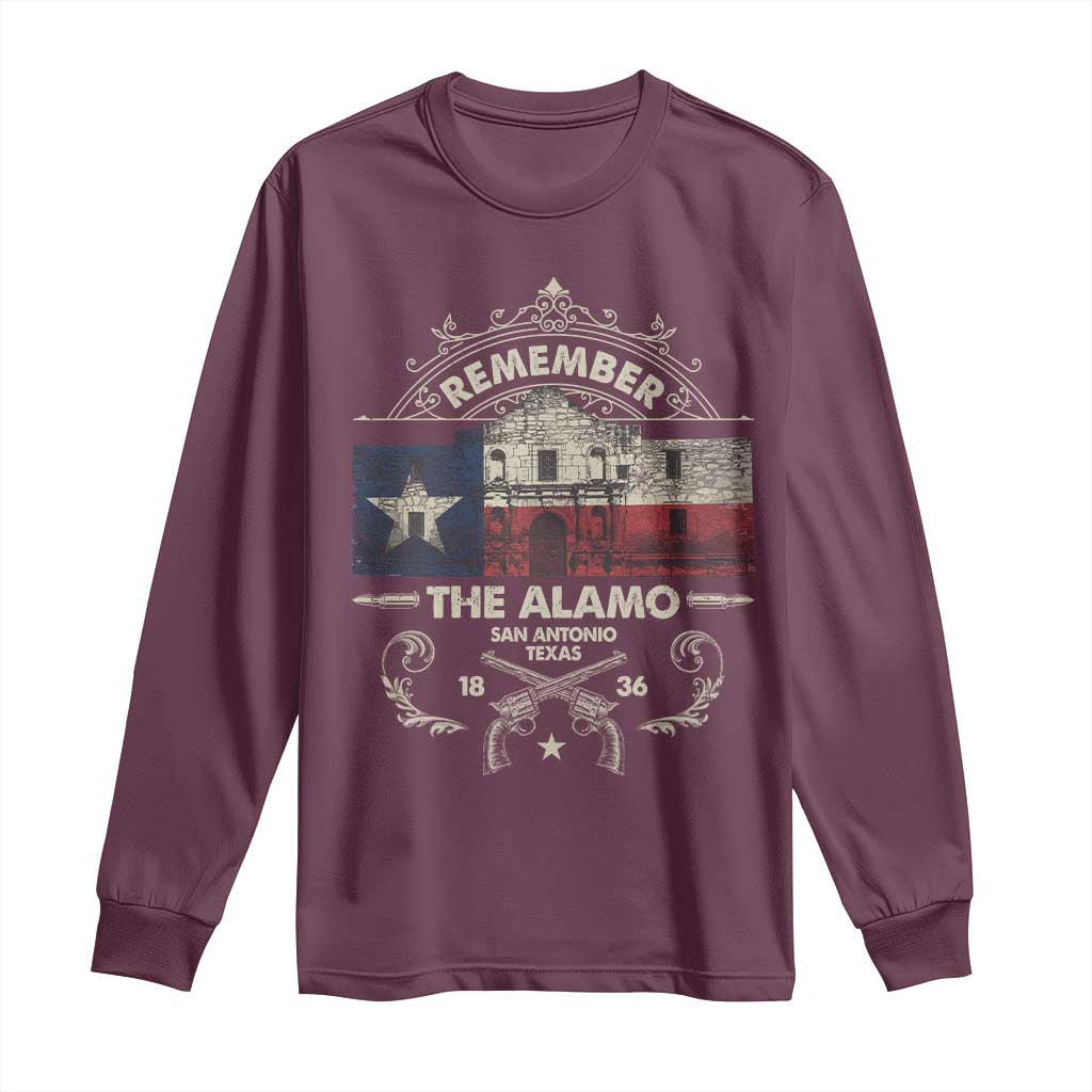 Texas Remember The Alamo San Antonio Pride Long Sleeve Shirt Texas History