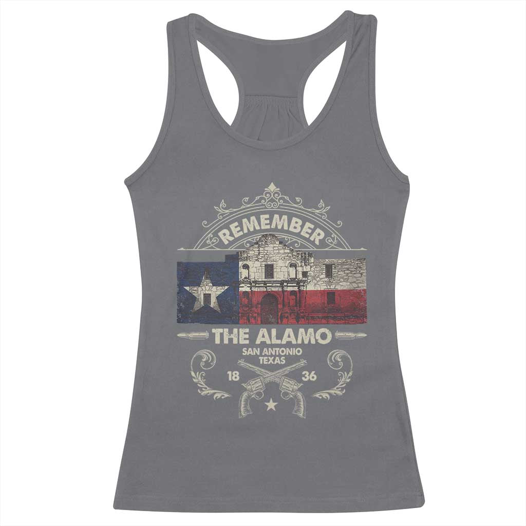 Texas Remember The Alamo San Antonio Pride Racerback Tank Top Texas History