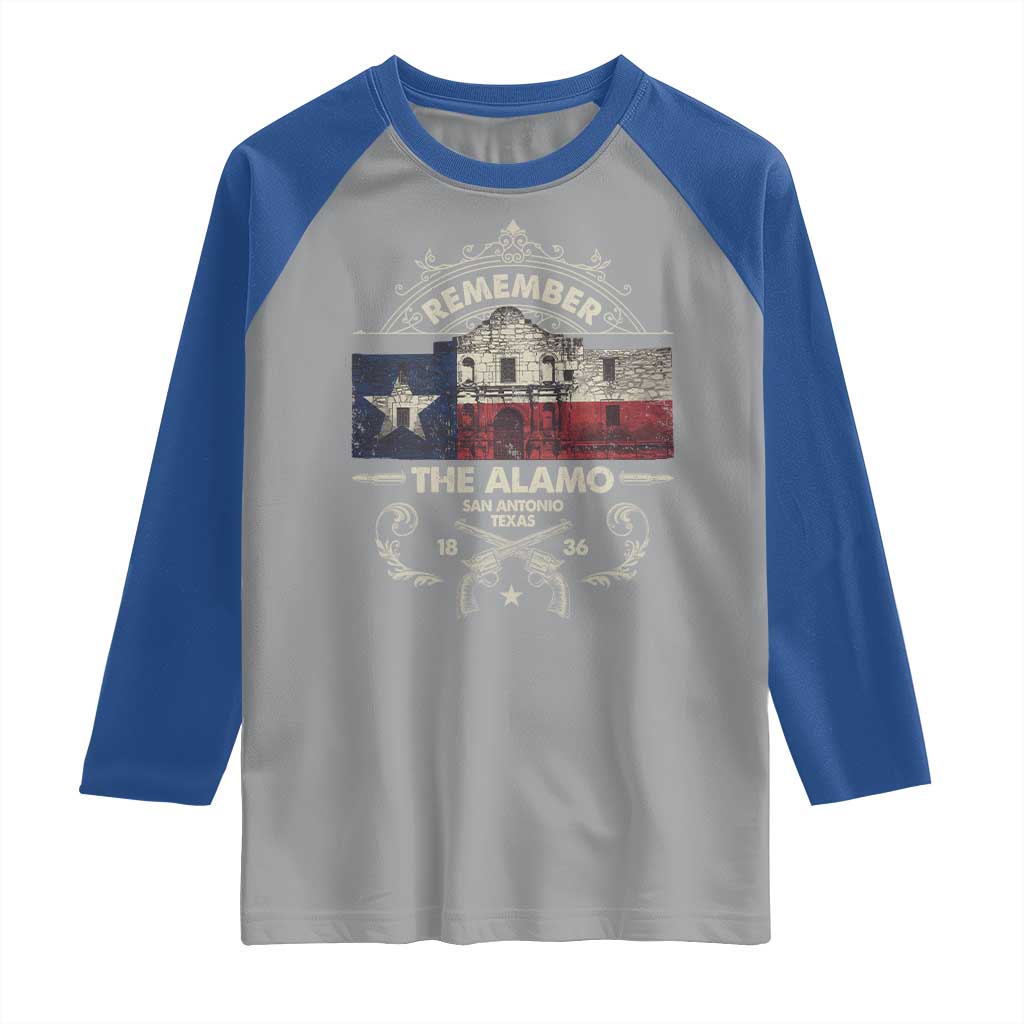Texas Remember The Alamo San Antonio Pride Raglan Shirt Texas History