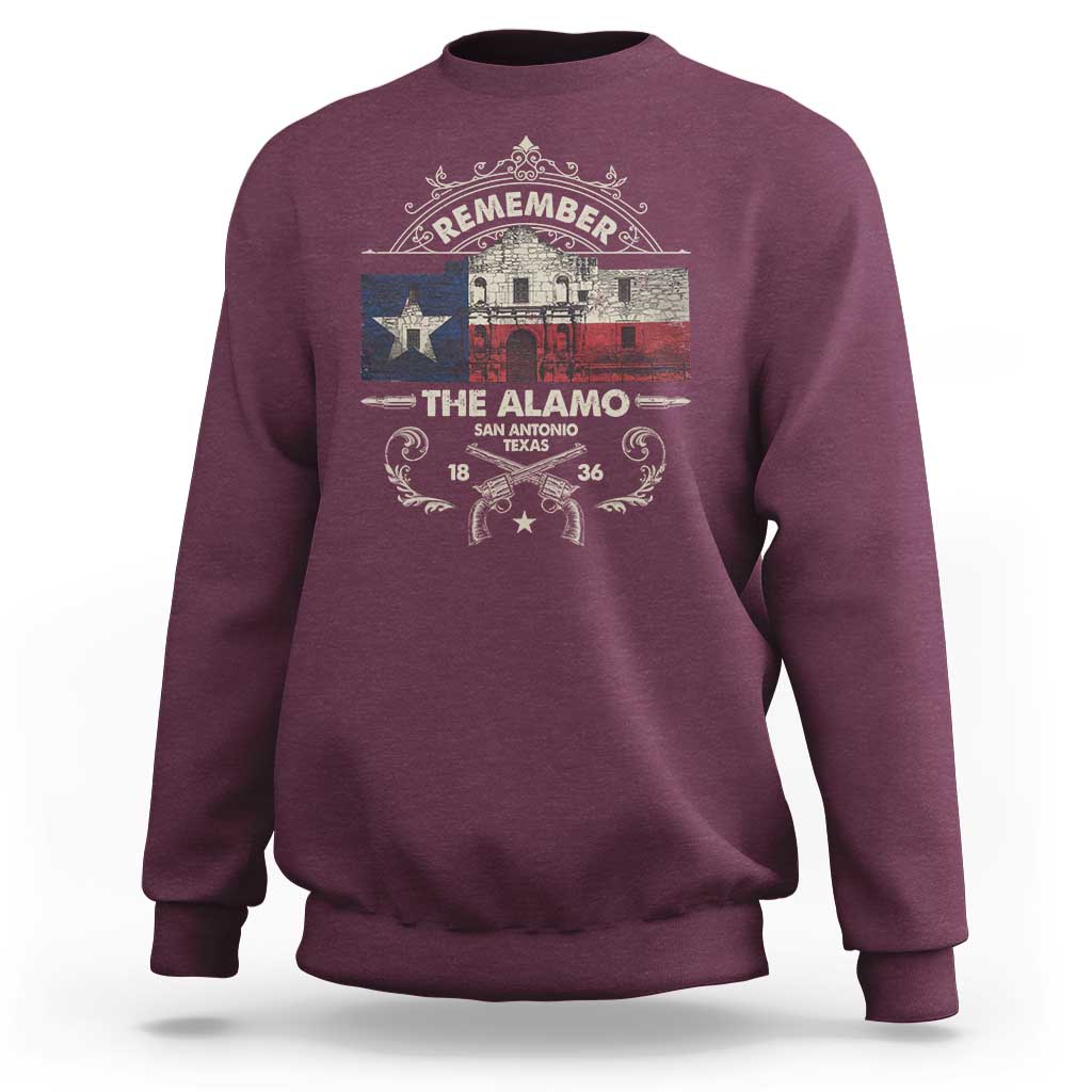 Texas Remember The Alamo San Antonio Pride Sweatshirt Texas History