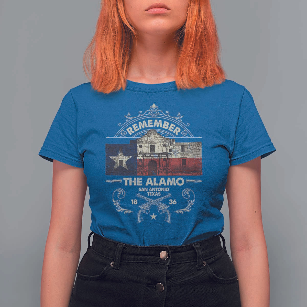 Texas Remember The Alamo San Antonio Pride T Shirt For Women Texas History