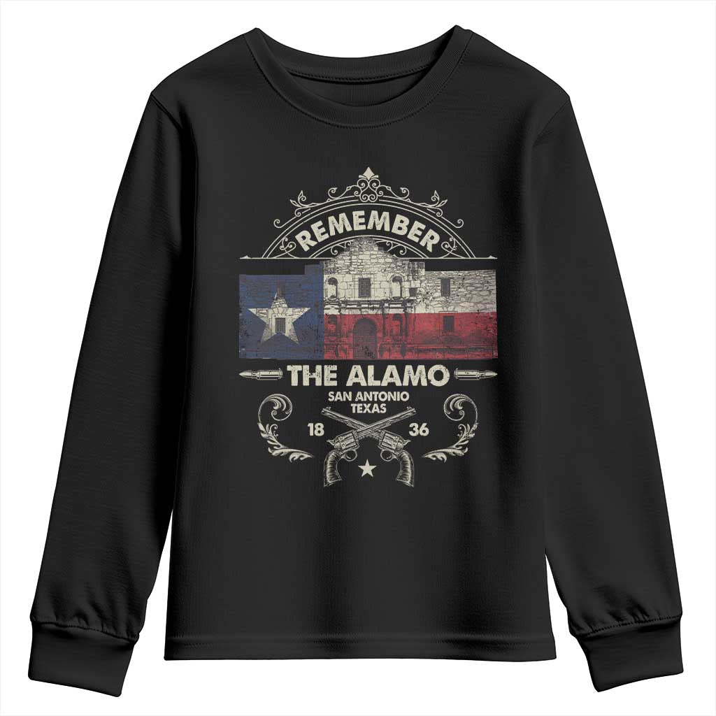 Texas Remember The Alamo San Antonio Pride Youth Sweatshirt Texas History