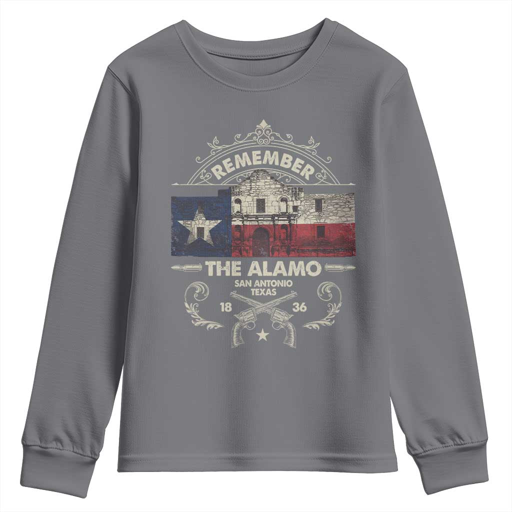 Texas Remember The Alamo San Antonio Pride Youth Sweatshirt Texas History