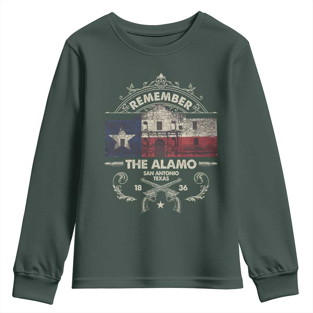 Texas Remember The Alamo San Antonio Pride Youth Sweatshirt Texas History