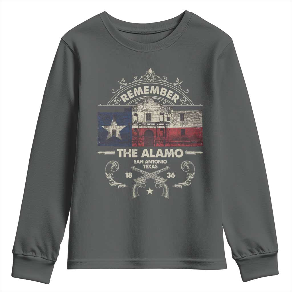 Texas Remember The Alamo San Antonio Pride Youth Sweatshirt Texas History