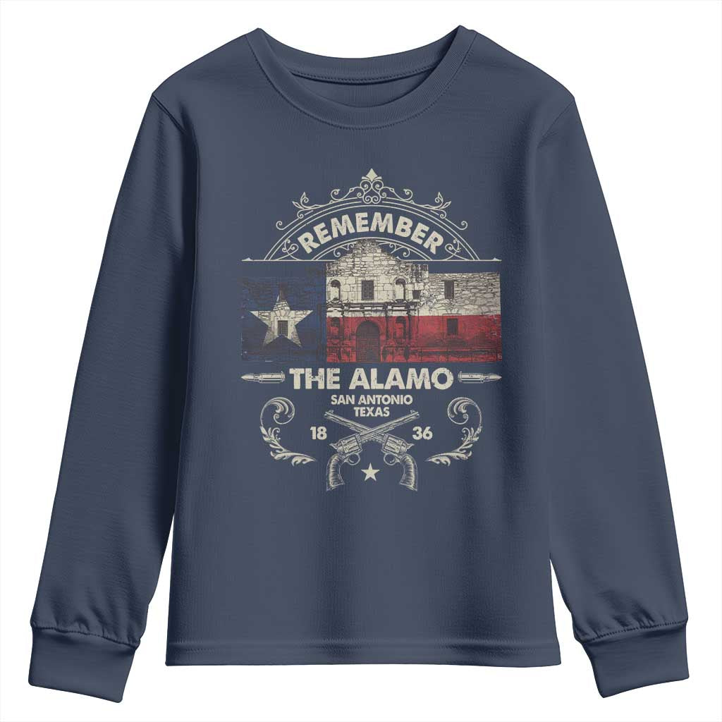 Texas Remember The Alamo San Antonio Pride Youth Sweatshirt Texas History