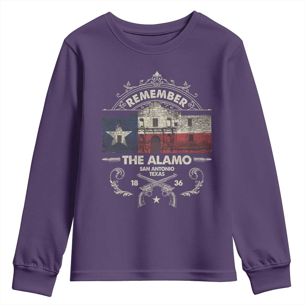 Texas Remember The Alamo San Antonio Pride Youth Sweatshirt Texas History