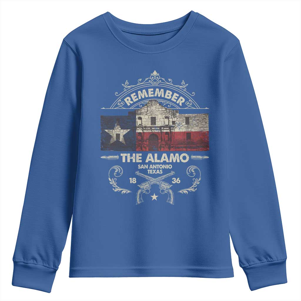 Texas Remember The Alamo San Antonio Pride Youth Sweatshirt Texas History