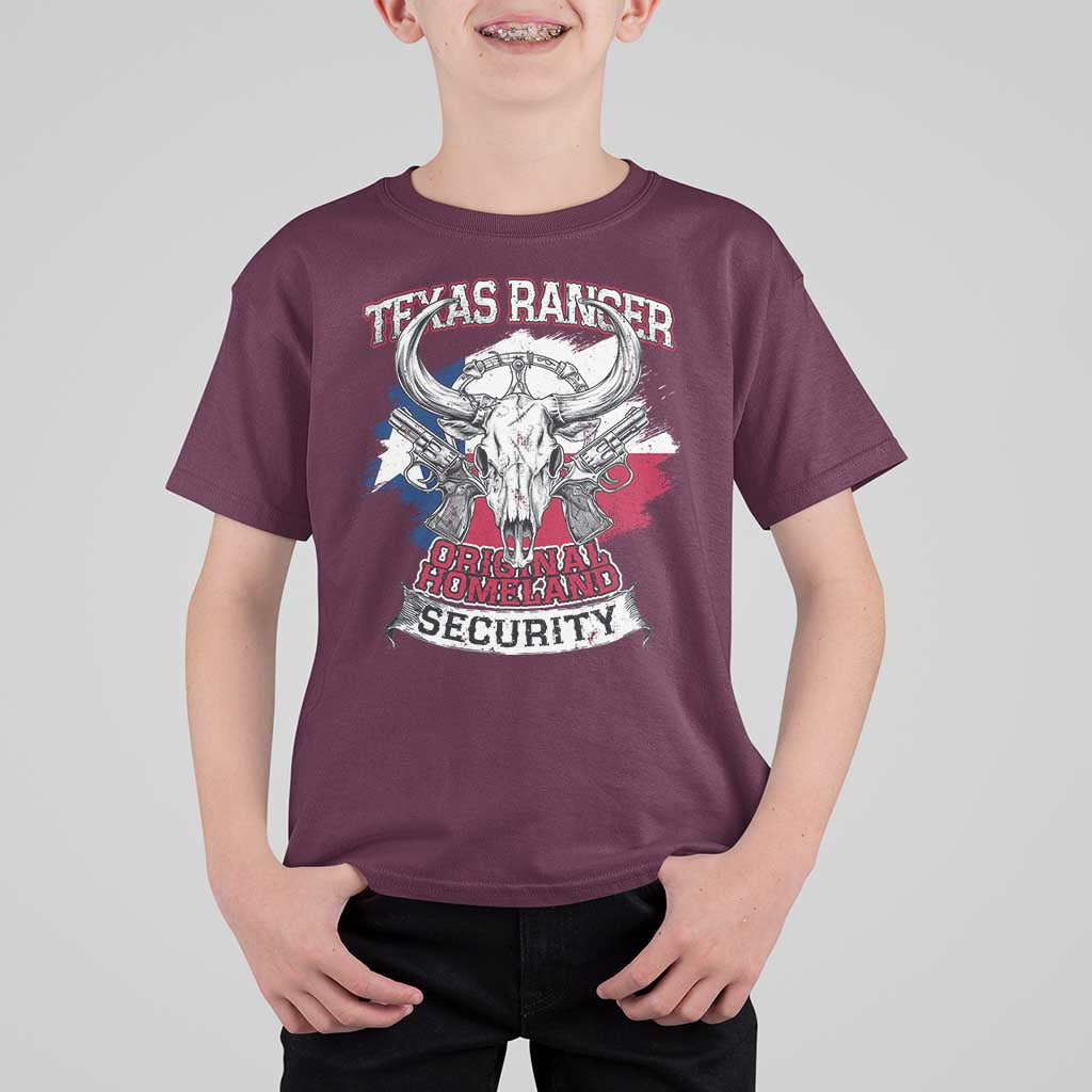 Texas Ranger Original Homeland Security T Shirt For Kid History Of Texas