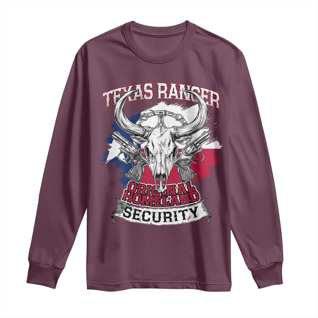 Texas Ranger Original Homeland Security Long Sleeve Shirt History Of Texas