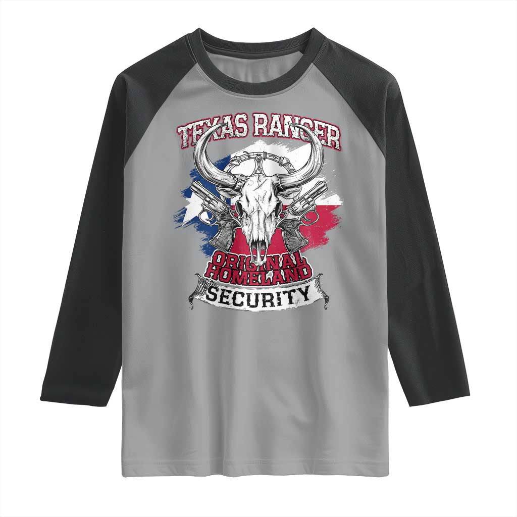 Texas Ranger Original Homeland Security Raglan Shirt History Of Texas