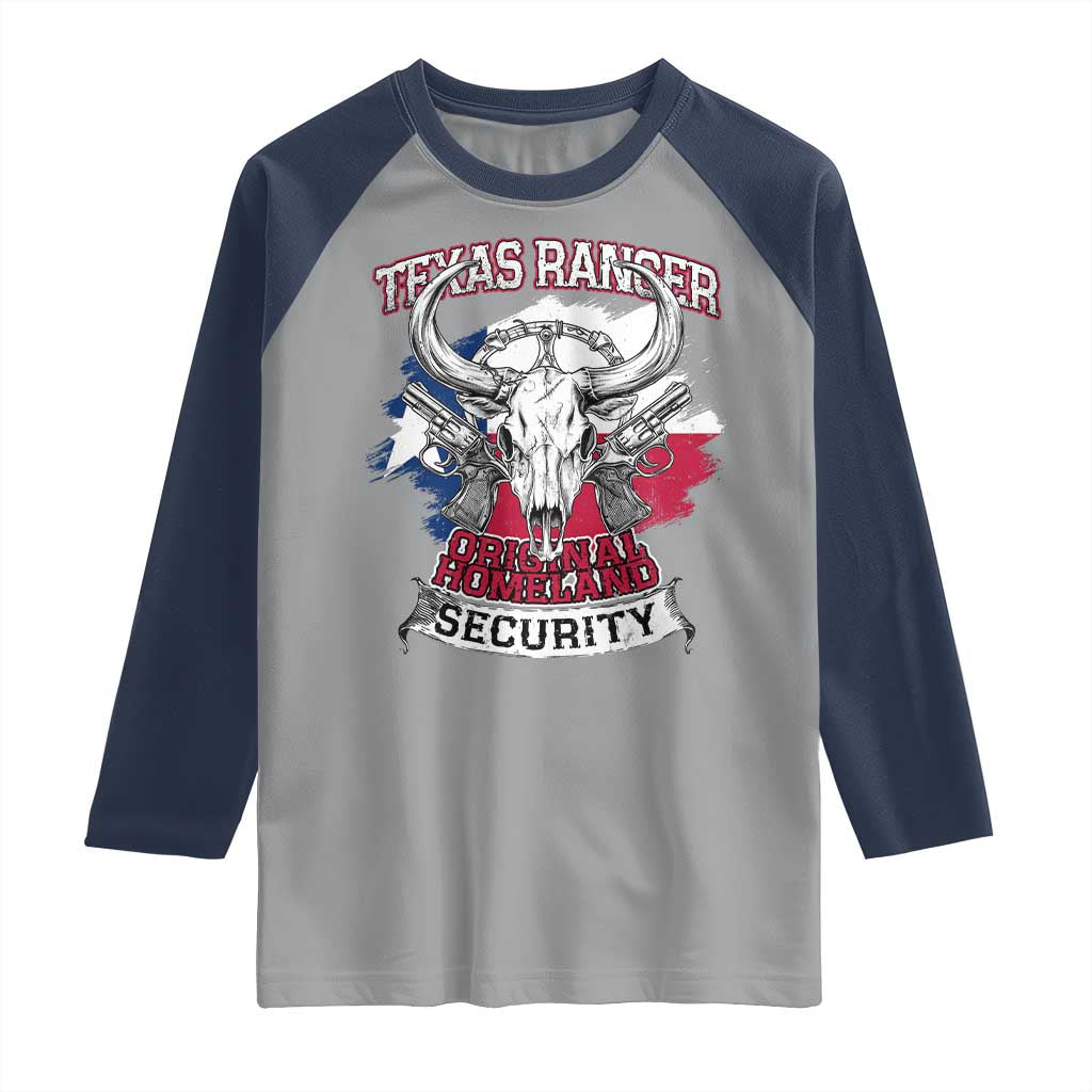 Texas Ranger Original Homeland Security Raglan Shirt History Of Texas