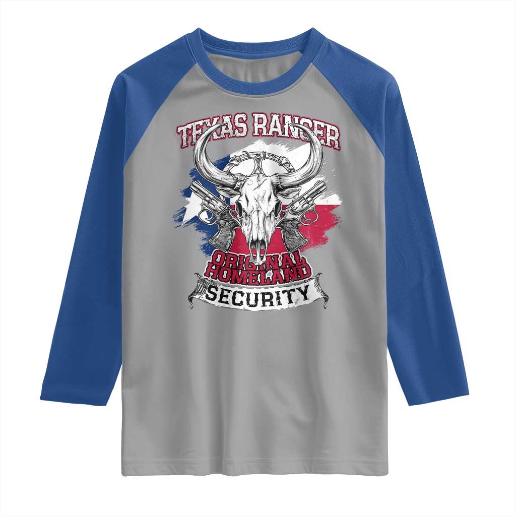 Texas Ranger Original Homeland Security Raglan Shirt History Of Texas