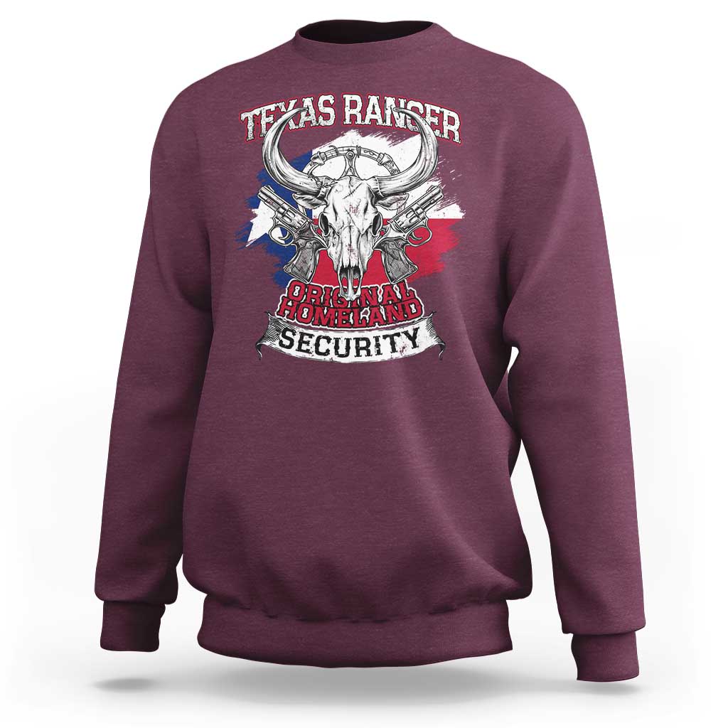 Texas Ranger Original Homeland Security Sweatshirt History Of Texas