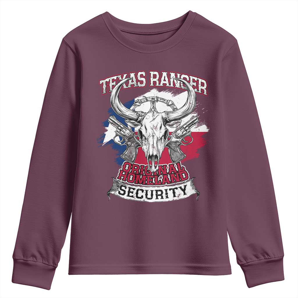 Texas Ranger Original Homeland Security Youth Sweatshirt History Of Texas